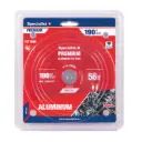 Cutting disc 190x56Tx30mm, Aluminium PREMIUM, SPECIALIST+