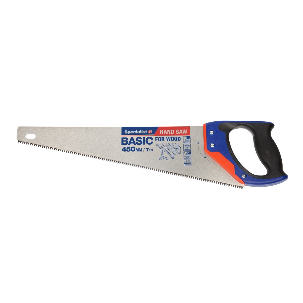 SPECIALIST+ käsisaag Basic, 450 mm, 7 TPI