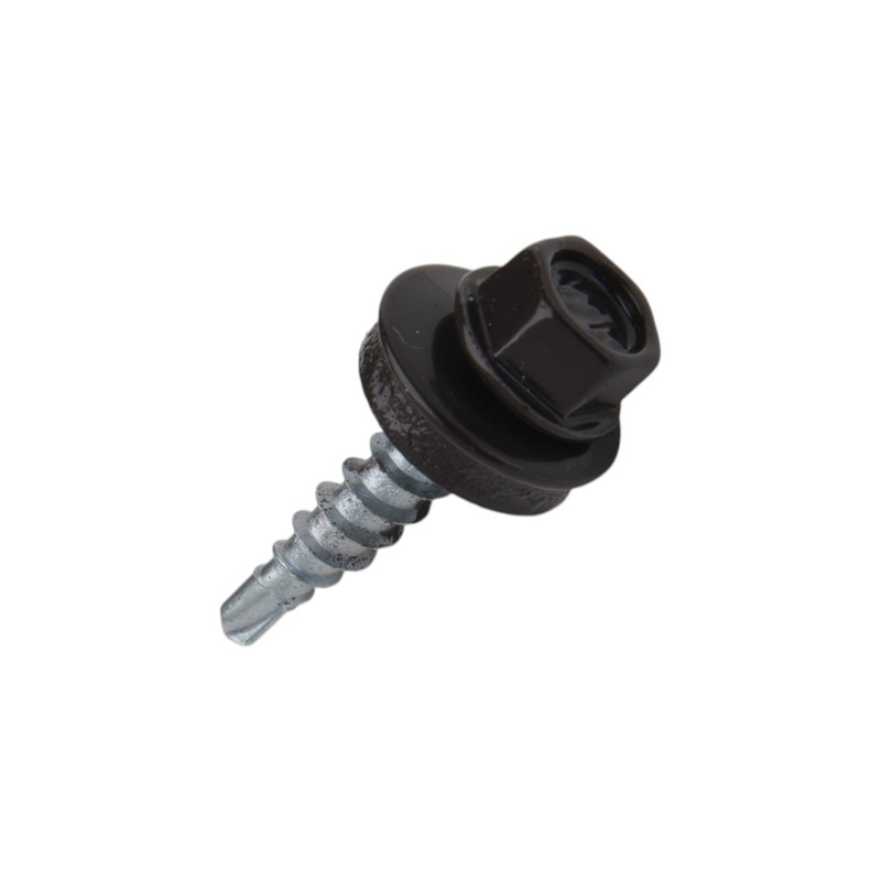 Roofing self-drilling screw for wood  4,8x25-Zn RAL8019, WFD, WKRET-MET, 250pcs.