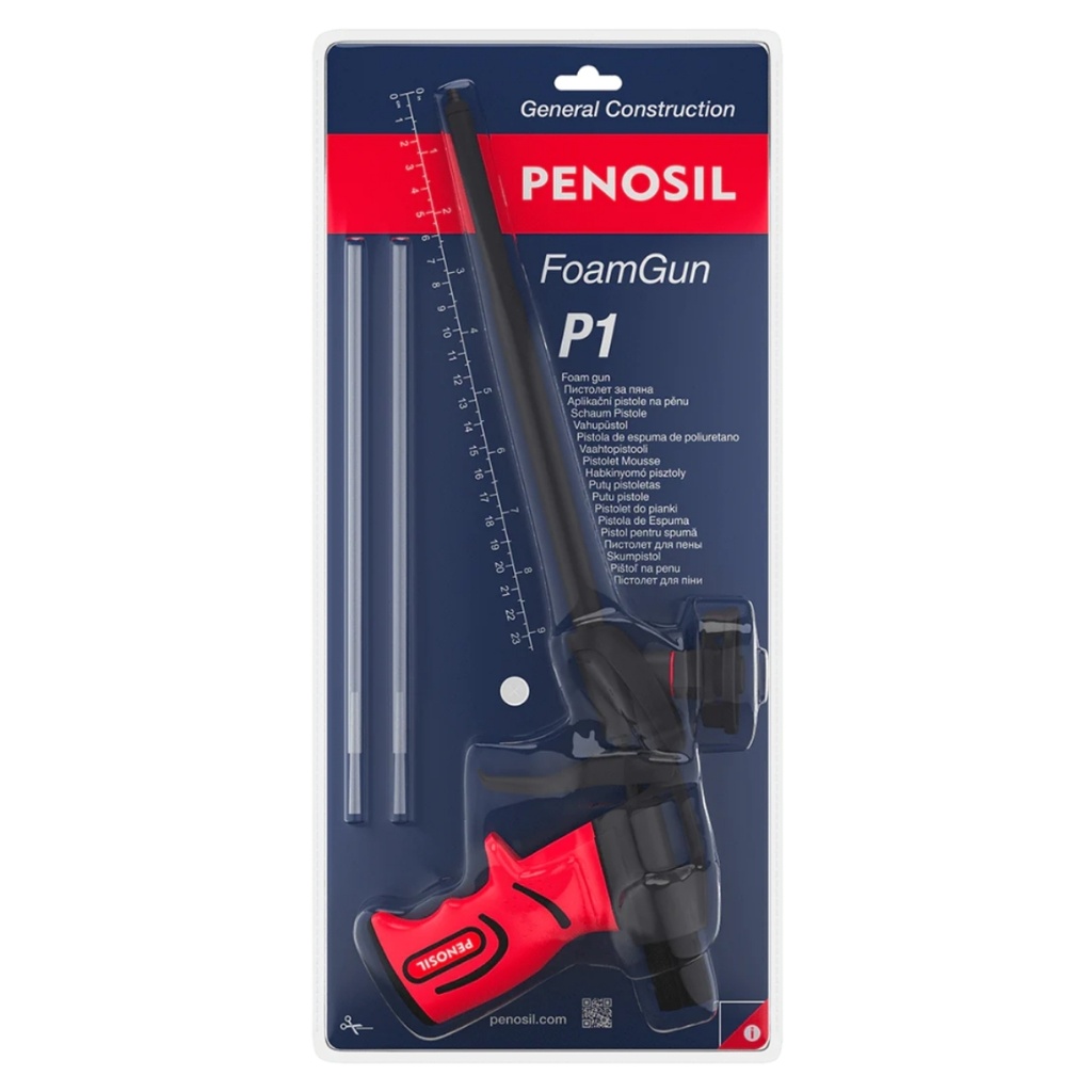 Profesionalus statybinių putų pistoletas su ilgesniu vamzdžiu, FoamGun P1, PENOSIL