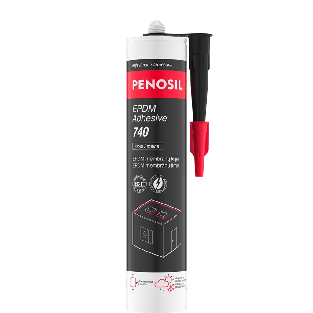 Membranų klijai  EPDM Adhesive 740 EPDM, juoda, 290 ml, PENOSIL