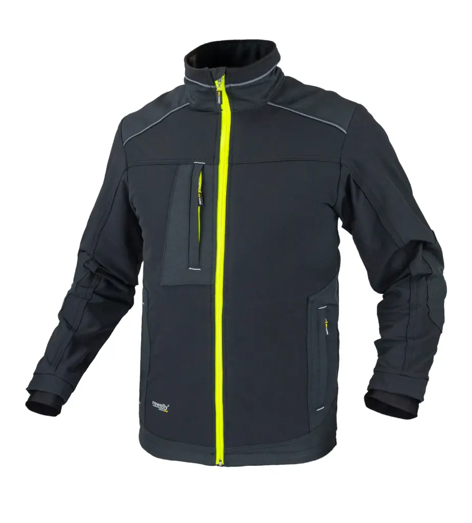 Jacket STRETCH PLUS, black, REWELLY (M size)