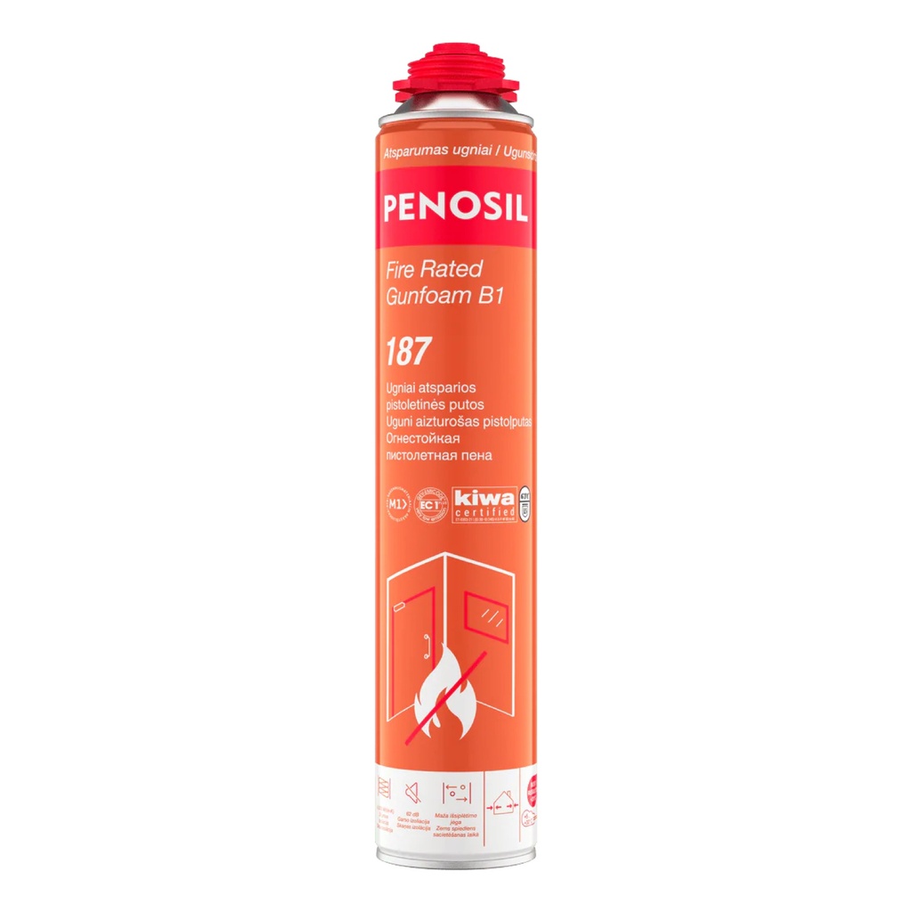Ugniai atsparios sandarinimo putos, rožinė, Fire Rated Gunfoam B1 187, 750 ml, Penosil