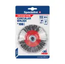 Wire grinding wheel, twisted wire, 100 mm, M14, SPECIALIST +