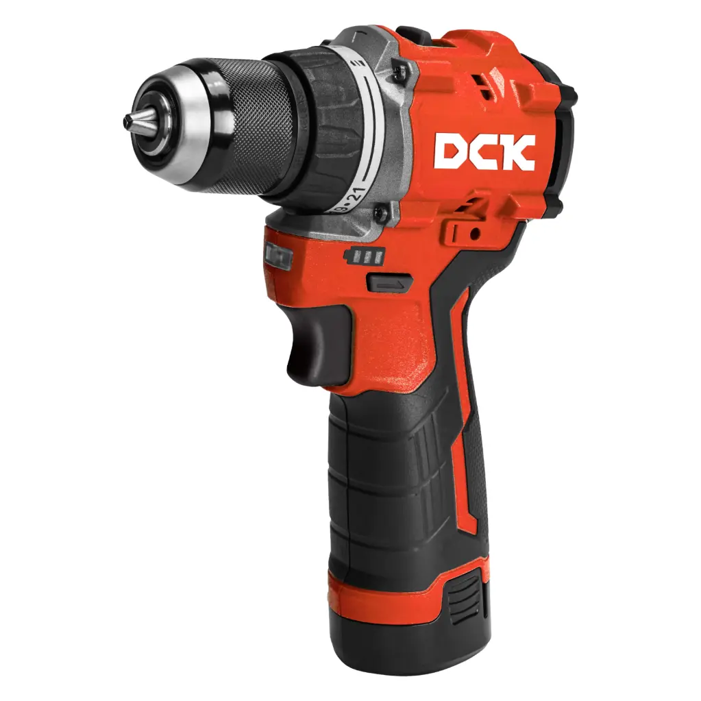 Bezvadu bezsuku skrūvgriezis 12V, KDJZ1250EK, DCK (2×2,0Ah akumulatori, lādētājs)