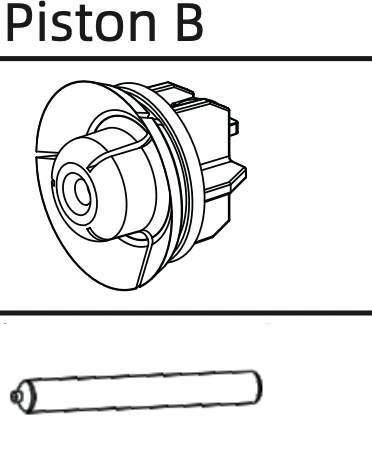 600 ml plunger for silicone gun KDPJ12, DCK