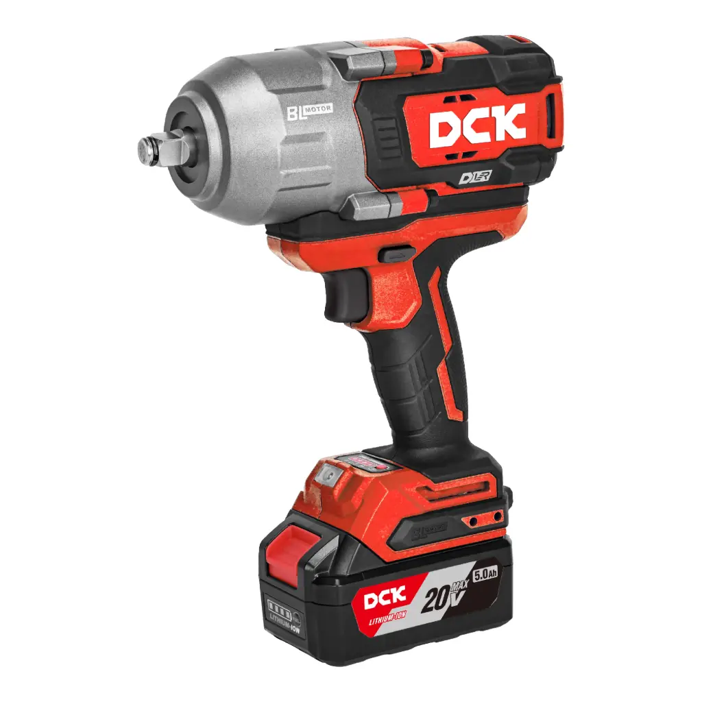 Bezvada bezsuku triecienuzgriežņatslēga 1218Nm. 1/2, 20V, KDPB1218FK, DCK (2x5,0Ah akumulatori, lādētājs)