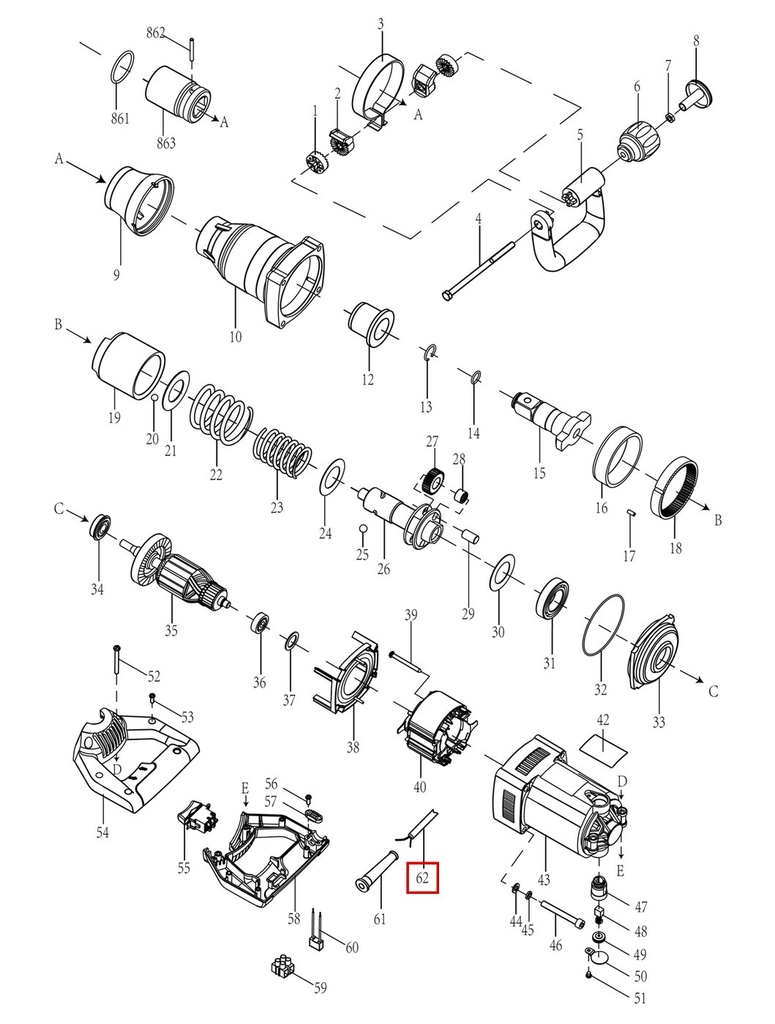 Power Cord (European Standard Plug), DCK