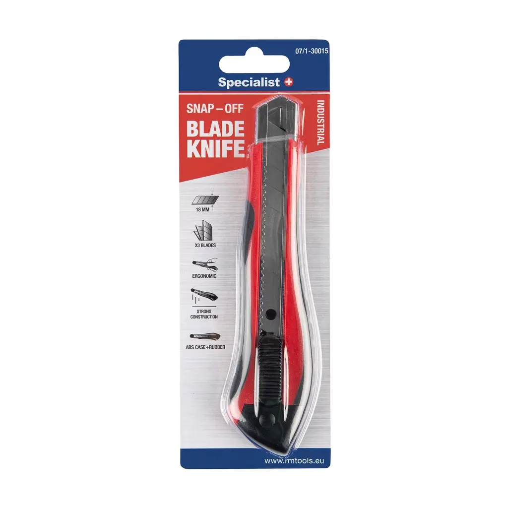 SPECIALIST+ snap-off blade knife INDUSTRIAL, 18x100mm