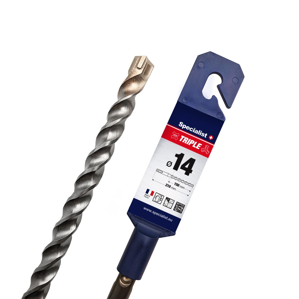 SPECIALIST+ hammer drill TRIPLE, 14/150 x 210 mm