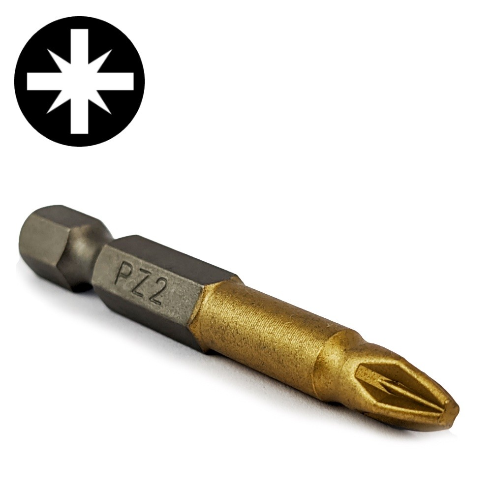 SPECIALIST+ screwdriver bit TITAN CARBON PZ2 TORSION, 50 mm
