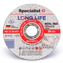 SPECIALIST+ metāla griešanas disks LONG LIFE, 125 x 0.8 x 22 mm