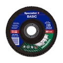 SPECIALIST+ vēdekļveida slīpēšanas disks BASIC ZK60, 125 mm