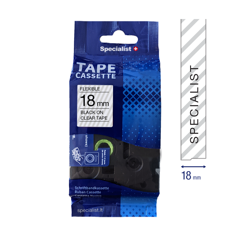 SPECIALIST+ BROTHER comp, 18 mm Flexible B/Clear