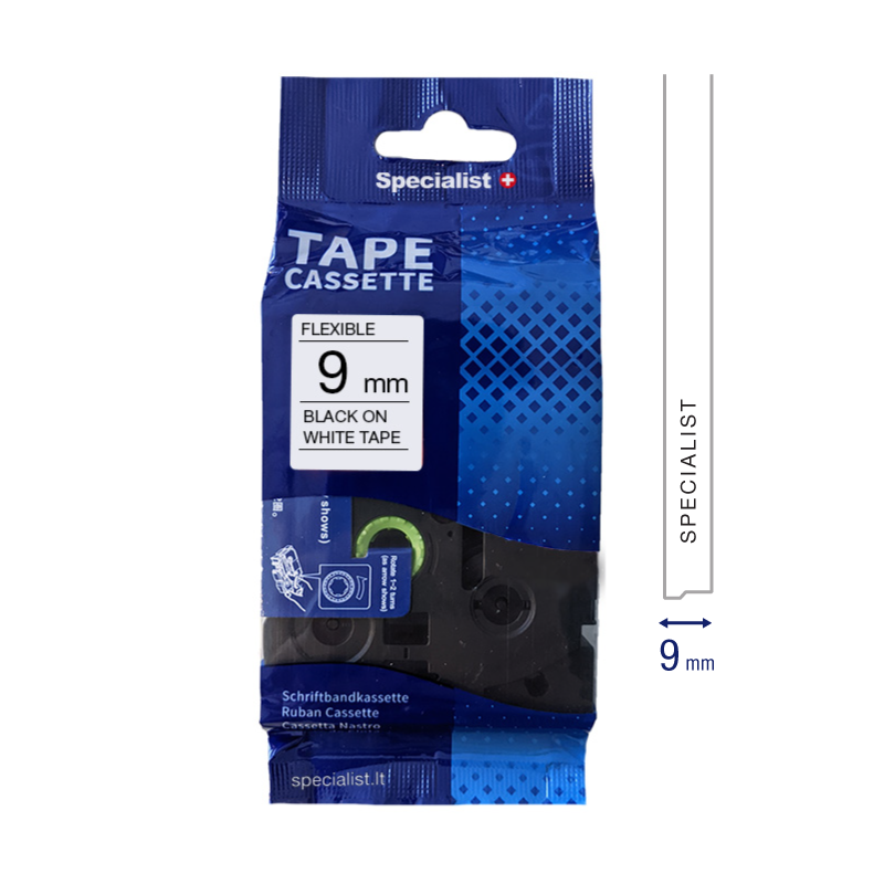 SPECIALIST+ BROTHER comp, 9 mm Flexible B/White