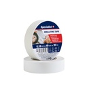 SPECIALIST+ PVC electric tape, white, 0.13mmx19mm x 20m