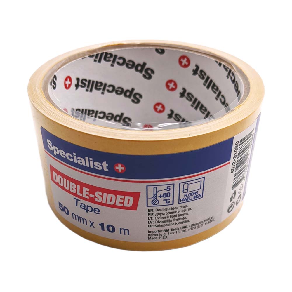 SPECIALIST+ kahepoolne teip, 50 mm x 10 m