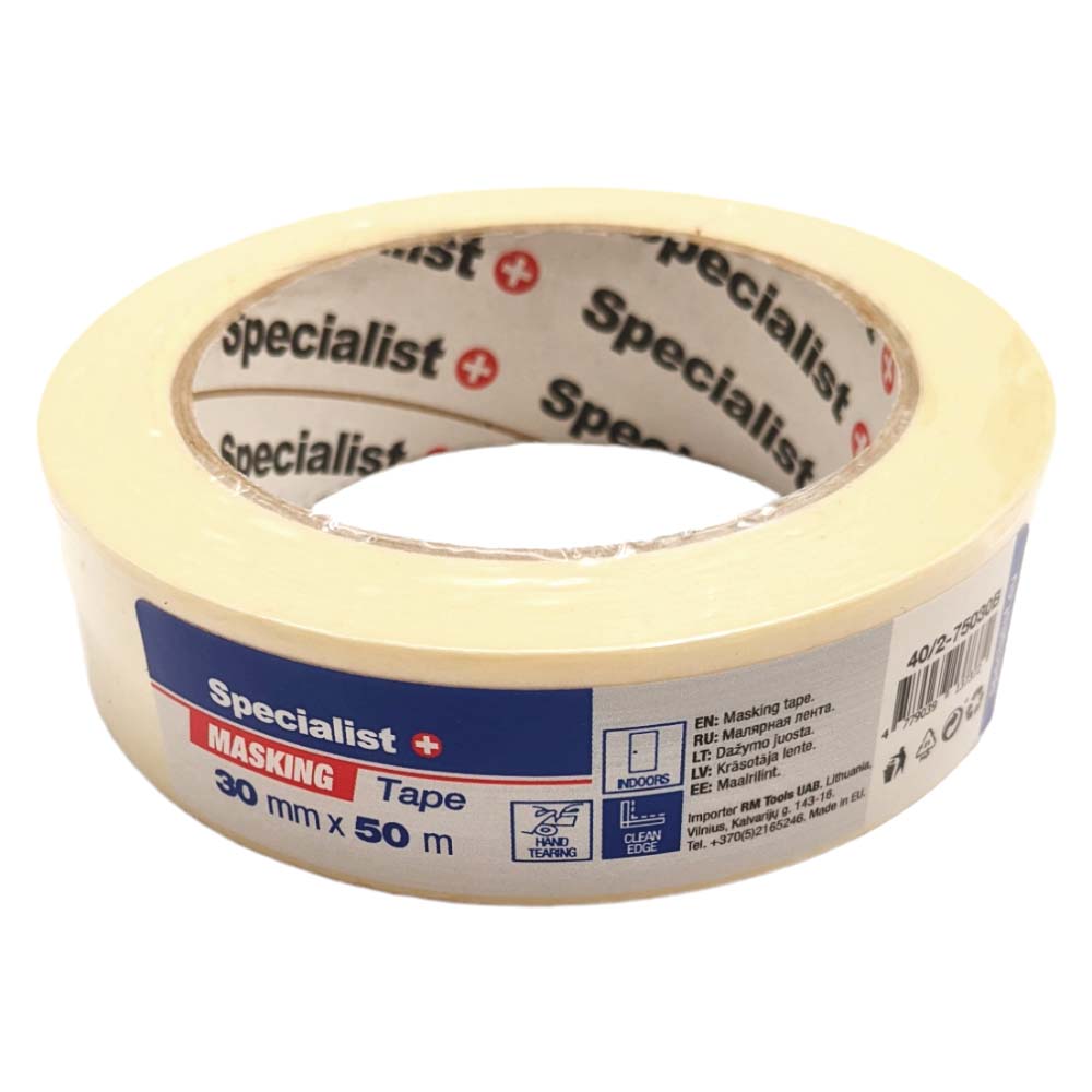 SPECIALIST+ maalriteip, 30 mm x 50 m