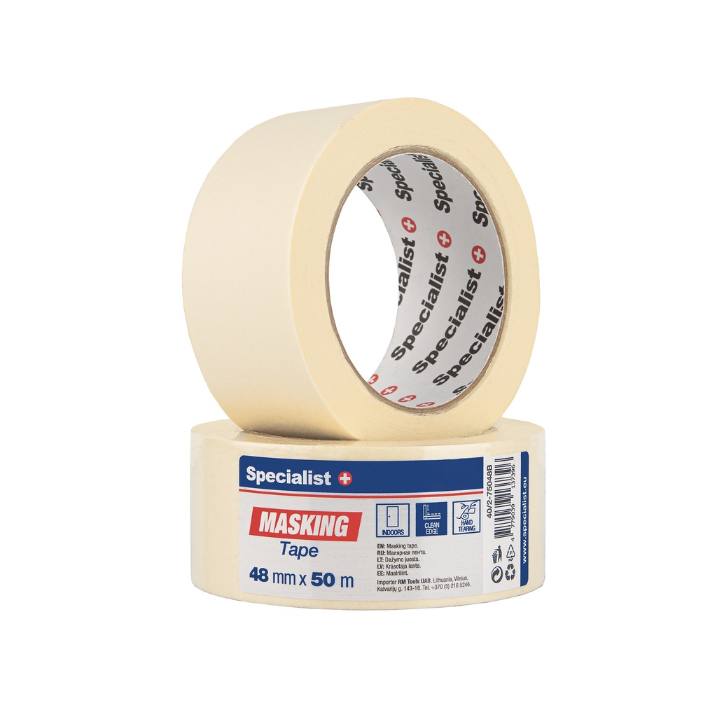 SPECIALIST+ maalriteip, 48 mm x 50 m