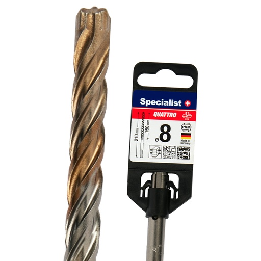 Drilling / Concrete / QUATRO SDS+ drill bits for reinforced concrete