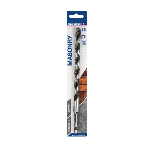 [51/1-12160] SPECIALIST+ grąžtas MASONRY, 12x140/200 mm