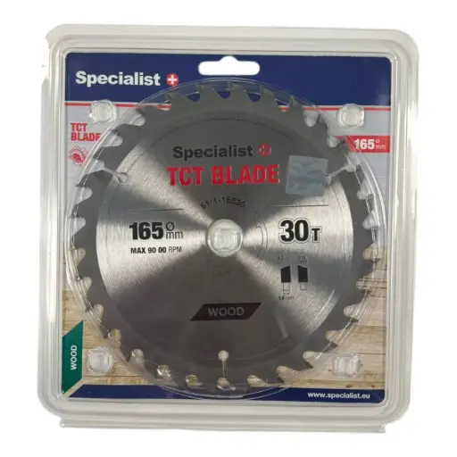 [51/1-16530] SPECIALIST+ TCT blade, 165x30Tx20/16 mm