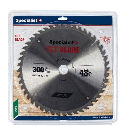 [51/1-30048] SPECIALIST+ TCT blade, 300x48Tx32/30 mm