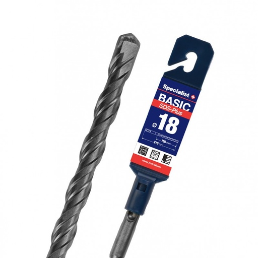 [52/1-18150] SPECIALIST+ SDS+ hammer drill bit BASIC, 18x150/210 mm