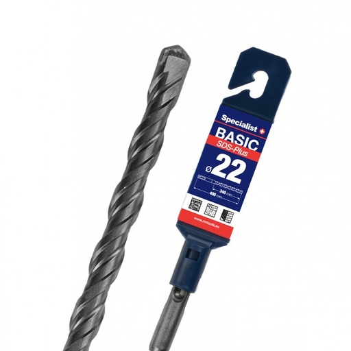 [52/1-22340] SPECIALIST+ SDS+ hammer drill bit BASIC, 22x340/400 mm