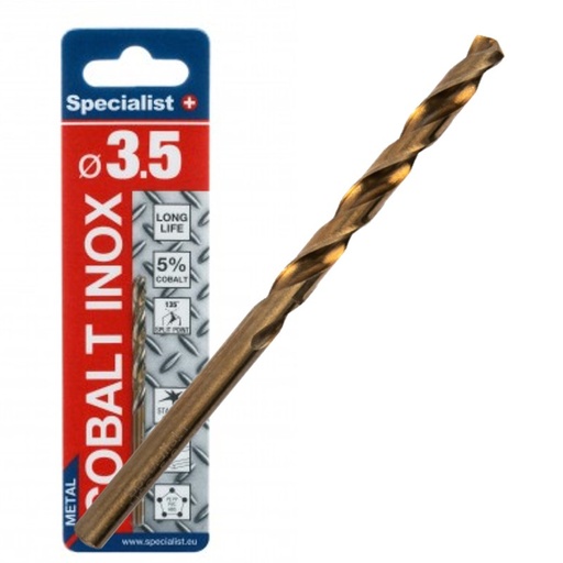 [64/2-0035] SPECIALIST+ metal drill bit COBALT, 3.5 mm