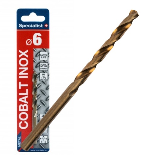 [64/2-0060] SPECIALIST+ metal drill bit COBALT, 6.0 mm