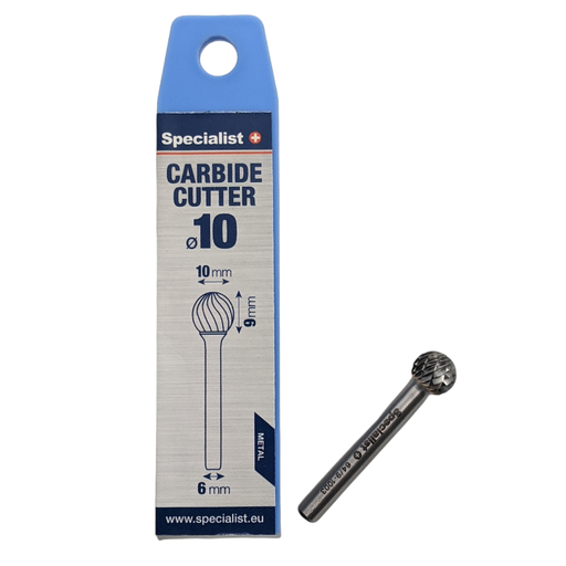 [64/9-1003] SPECIALIST+ carbide rotary burr, KUD 10x9x6 mm