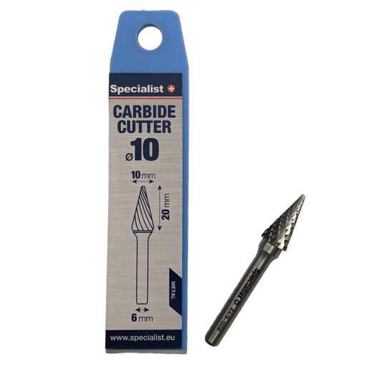 [64/9-1006] SPECIALIST+ carbide rotary burr, SKM 10x20x6 mm