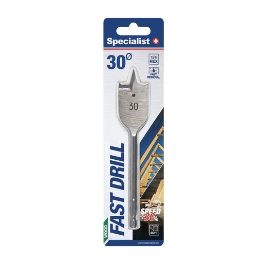 [69/1-300] SPECIALIST+ flat drill bit, 30 mm
