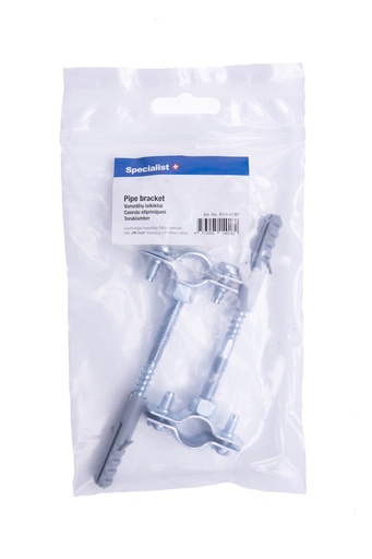 [81/4-048P] SPECIALIST+ pipe bracket, 47-51 mm, 1 1/2", 2 pcs