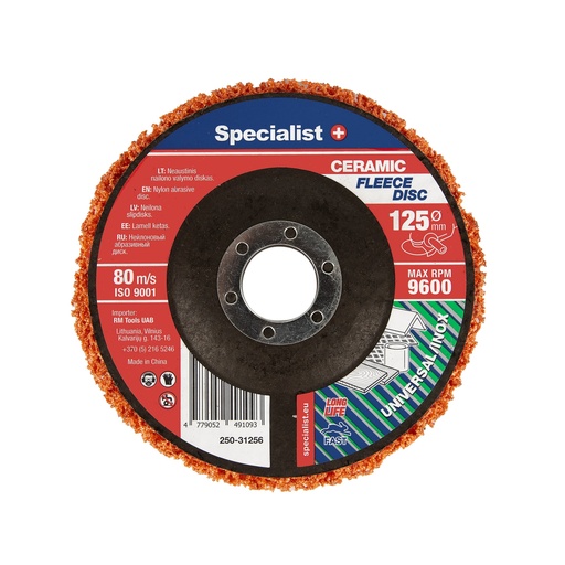 [250-31256] SPECIALIST+ nylon cleaning disc PREMIUM, 125mm