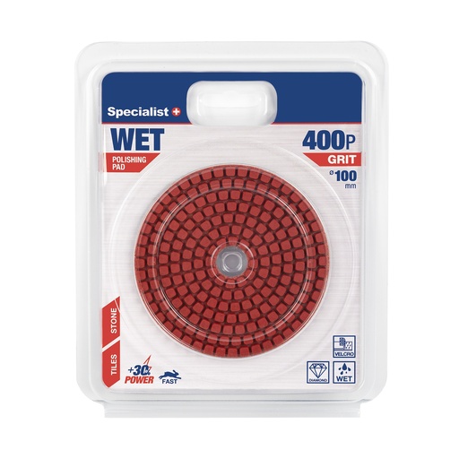 [37-3400] SPECIALIST+ diamond polishing pad, 100 mm, 400P