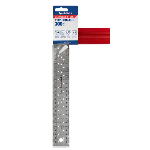 [29-3300] Stainless Steel Try Square, 300 mm, SPECIALIST+