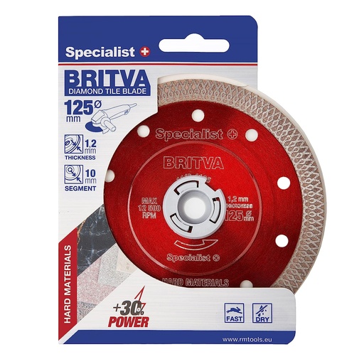 [11/2-4125] SPECIALIST+ diamond cutting disc BRITVA, 125x1.2x22 mm