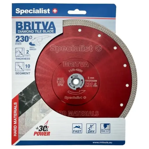 [11/2-4230] SPECIALIST+ diamond cutting disc BRITVA, 230x2x22 mm