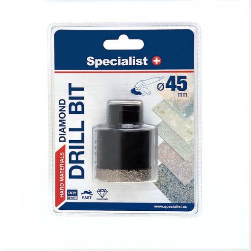 [11/2-9445] SPECIALIST+ deimantinis grąžtas D45 M14