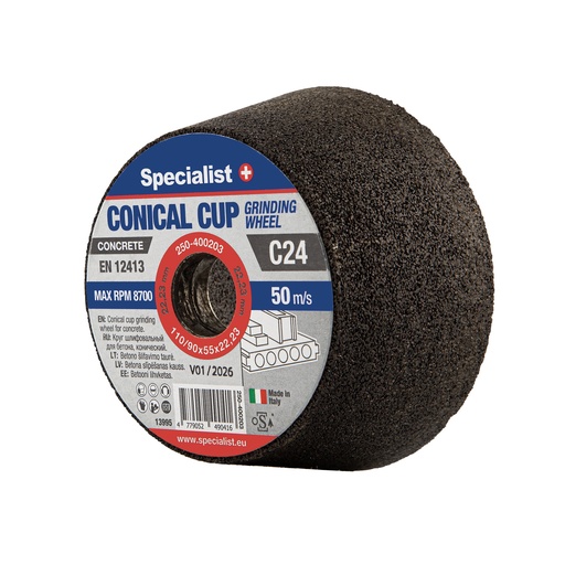 [250-400203] SPECIALIST+ betooni koonuslihv C24, 110/90x55x22,23 mm