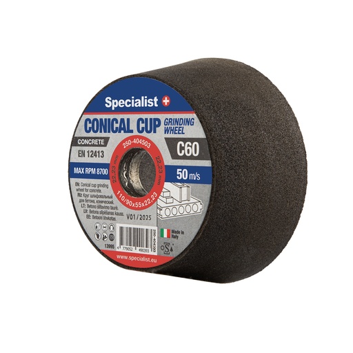 [250-404503] SPECIALIST+ betooni koonuslihv C60, 110/90x55x22,23 mm