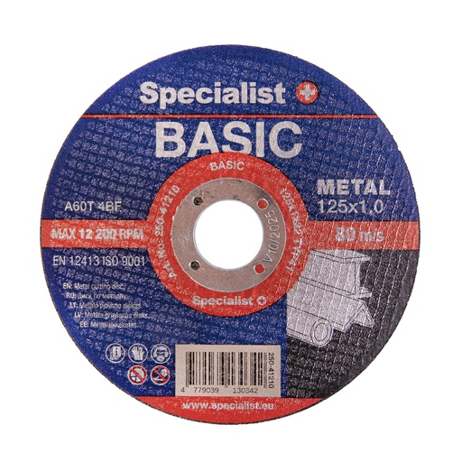 [250-41210] SPECIALIST+ metalli lõikeketas BASIC, 125x1x22 mm